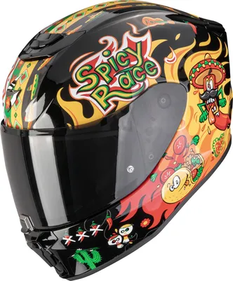 Obrázek produktu pro Scorpion Exo-JNR Air Yucatan integrální helma černá / žlutá / červená S