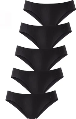 Produktbild von PETITE FLEUR Bikinislip 5 er-Pack schwarz Größe 40