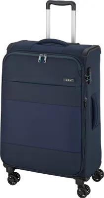 Produktbild von Mittelgroßer 85Li Reisekoffer Trolley Leicht zum Erweitern 71 cm Du Blau Bowatex