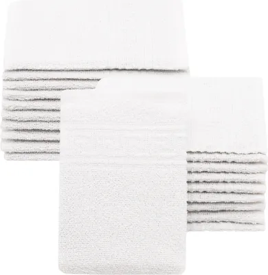 Produktbild von Waschhandschuhe 20er Set, Baumwollmix, weiß, 16x22 cm