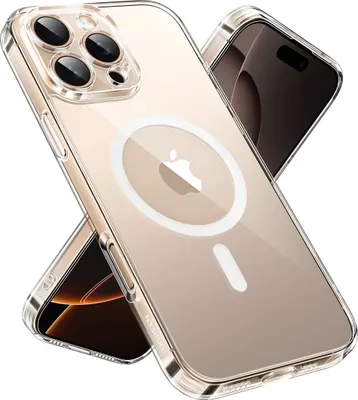 Zdjęcie produktu dla Etui magnetyczne MagSafe Ugreen CA111 do iPhone 16 Pro, nieżółknące (przeźroczyste)