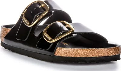 Obrázok produktu pre Birkenstock Arizona Big Buckle dámske kožené sandále v čiernej farbe - 3,5 UK - 36 EU - 5/5,5 US / Black