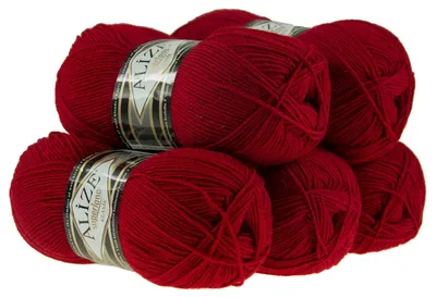 Strickgarn ALIZE SUPERLANA KLASIK rot