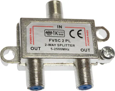 Produktbild von Sky Vision V0212, Edelstahl, 12 dB, F> 2x F, 1 Stück(e)