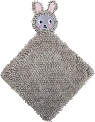 Produktbild von Beeztees Hundespielzeug Puppy Kuscheltuch An grau