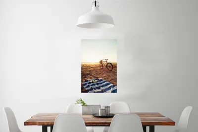 Produktbild von MuchoWow® Poster Strand - Fahrrad - Handtuch 40x60 cm - Plakate für die Wand - Poster Babyzimmer