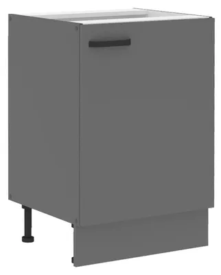 Produktbild von Küche NESSA Unterschrank 60 cm Anthrazit Küchenzeile Küchenblock Einbauküche