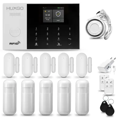 Immagine prodotto di Sistema di allarme wireless WiFi + GSM 4G - 5 sensori di movimento e 5 sensori per porte