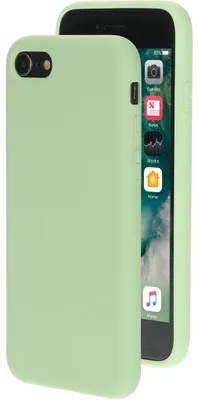 Produktbild von Mobiparts iPhone 8 Silikon Hülle Backcover - Pistache Green