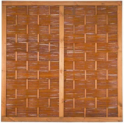 Produktbild von ÄTNA Weidengeflechtzaun 180 x 180 cm, braun gebeizte Weide