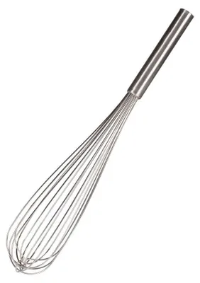 Eierklopper aus Edelstahl, Länge 45 cm, Silber