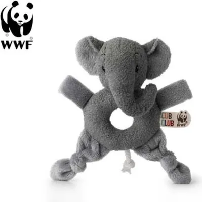 Produktbild von Cub Club - Greifring Ebu der Elefant (grau, 15cm) für Kleinkinder Elephant Spielzeug
