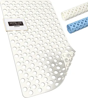 Produktbild von Badewannen- & Duscheinlage HITSLAM Rutschfeste Badematte, 75 x 43 cm, rutschfeste Duschmatte, BPA-frei, schimmelresistent und maschinenwaschbar, Badem