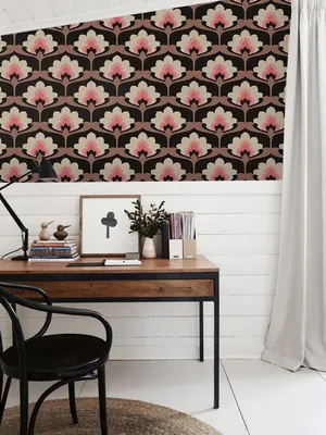 Produktbild von Coloray Fototapete 416x254 cm Latextapete Magicstick - Vintage Floralbrown.