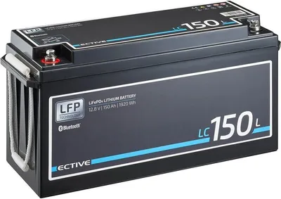 Produktbild von ECTIVE LC 150L BT 12V LiFePO4 Lithium Versorgungsbatterie 150 Ah - 0% nach §12 Abs. 3 UstG
