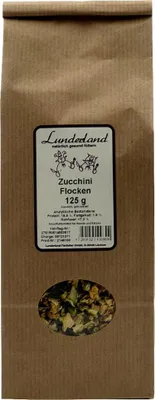 Produktbild von Lunderland Zucchiniflocken 125g 100% Zucchini Einzelfuttermittel