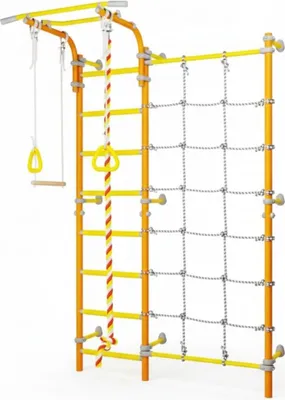 Produktbild von Sprossenwand kinderzimmer Next-3 Orange | Kletterwand | Turngeräte |  Wandmontage