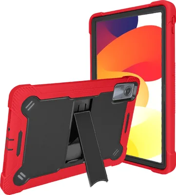 Immagine prodotto di Avizar, Cover per Xiaomi Redmi Pad SE / Pad 2 antiurto con supporto, nero / rosso