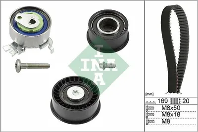 Produktbild von INA 530 0078 10 Zahnriemensatz für OPEL Corsa B Schrägheck (S93)