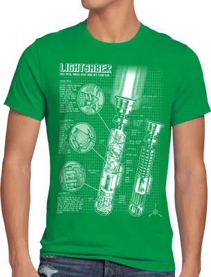 Produktbild von style3 Laserschwert Blaupause Herren T-Shirt jedi lichtschwert