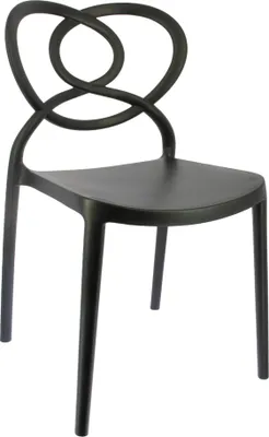 Image de Chaise de restaurant en POLYPROPYLENE Noir pour Exterieur