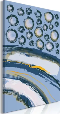 Produktbild von Vliesstoff Leinwandbild - Rhythmic Auroras (1 Part) Vertical 60x90 cm Abstrakt a-A-0508-b-a
