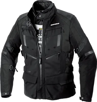 Image de Veste textile pour moto Spidi 4 Season Evo H2Out, noir/vert, M