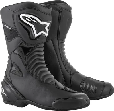 Image de Bottes de moto imperméables Alpinestars SMX S, noires, taille 43