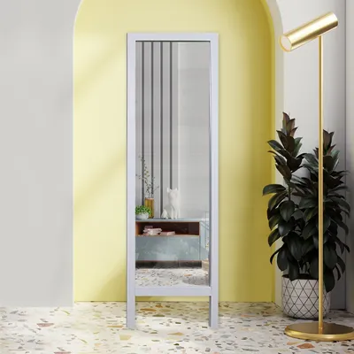 Immagine prodotto di Skye Decor, Cheval 145 - Bianco, specchio verticale, bianco, legno, 45 x 145 x 2 cm