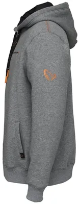 Produktbild von Savage Gear Classic Zip Hoodie Grey Melange - Angelpullover, Größe:M