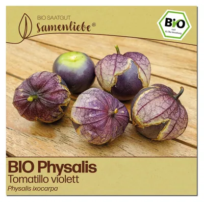 Produktbild von Samenliebe  Tomatillo Samen | Purple Tomatillo - violett - samenfestes  Saatgut