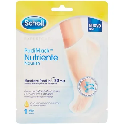 Produktbild von Scholl Expert Care Pedi Mask Nourish, Körpermaske, Feuchtigkeitsspendend, Feuchtigkeitsspendend, Nährend, Regenerierend, Behandlung, 2 Stück(e)