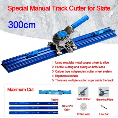 Immagine prodotto di Tagliapiastrelle manuale - C-300 cm - Lunghezza di taglio 300 cm - Guida con lama scorrevole - Per clinker e piastrelle in Vetroceramica - Spessore 10–16 mm