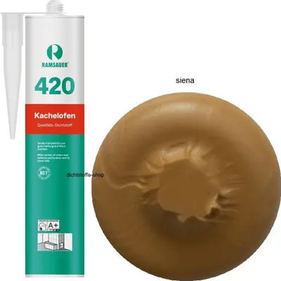Produktbild von Ramsauer 420 Kachelofen 1K Acryl Dichtstoff 310ml Kartusche siena