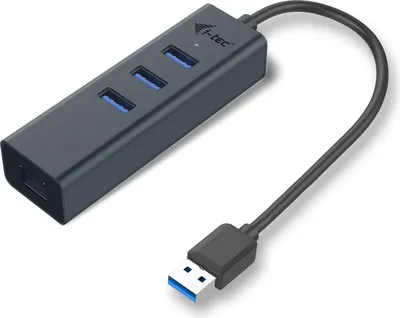 Immagine prodotto di I-TEC i-tec Metal HUB USB 3.0 3 porte + adattatore Gigabit Ethernet