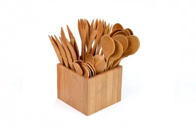 Produktbild von GRÄWE Besteckset 41-tlg., für 10 Personen, aus BAMBUS