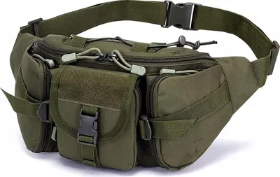 Produktbild von Militär-Nierenbeutel - Robust und Wasserdicht - Maximale Organisation und Komfort - Molle-System - Verstellbarer Gurt - Oxford 600D