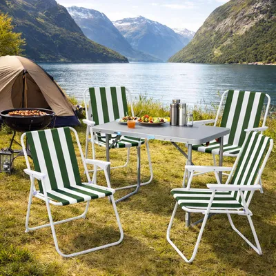 5-teiliges Campingmöbel Set 80x60x68cm
