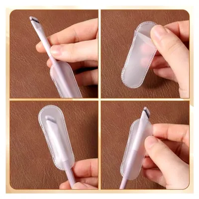 Produktbild von 20 Stück Make-up-Pinsel-Schutz in 5 Größen, transparente Schutzhüllen für Kosmetikpinsel