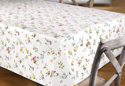 Produktbild von DigiRigi® Abwaschbare PVC-Tischdecke (Wachstuch) mit klassischem Blumenmotiv – wasserdicht, fleckabweisend und zuschneidbar, rund/oval/eckig, 140 x 220 cm