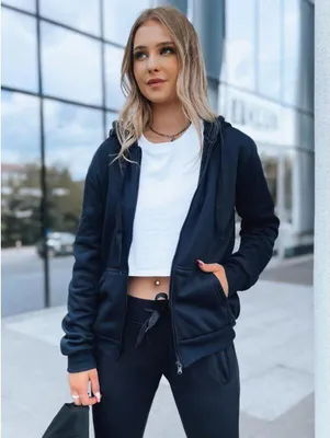Produktbild von Dstreet Sweatshirt mit Reißverschluss für Frauen Victoria dunkelblau S