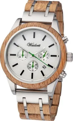 Produktbild von Waidzeit Herrenarmbanduhr SK01 Chronograph Grüner Panther