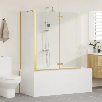 Produktbild von (Design 2026) Bad-Duschschirm Gold 120 x 68 x 130cm - HOMMIE 345710 - Duschabtrennungen