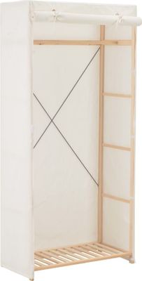 Kleiderschrank Weiß 79 x 40 x 170 cm Stoff , Kleiderschränke Design 2024