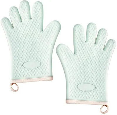 Produktbild von Azomor® Hitzebeständige Silikonofenhandschuhe mit rutschfestem und wasserdichtem Design