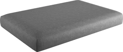 Produktbild von sunnypillow Palettenkissen mit abnehmbarem Bezug Sitzkissen 120x60x15cm Grau