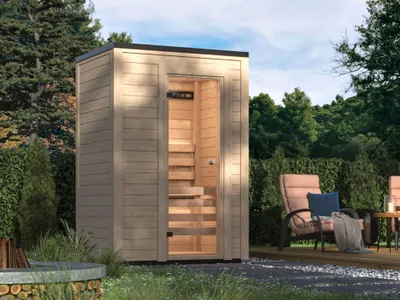 Produktbild von Fjordholz Mini Saunahaus Modell Timo 40