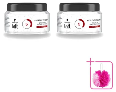 Productafbeelding van 2 x Taft Extreme Freezing Styling Gel - IJskoude fixatie - 200 ml - Voordelige verpakking - 2 stuks