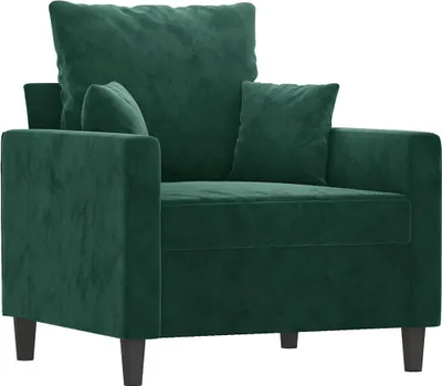 Produktbild von vidaXL Sessel Dunkelgrün 60 cm Samt