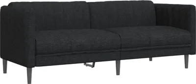 Produktbild von dkd-home-decor 3-Sitzer Sofa Stoff Schwarz 193 x 76,5 x 74,5 cm